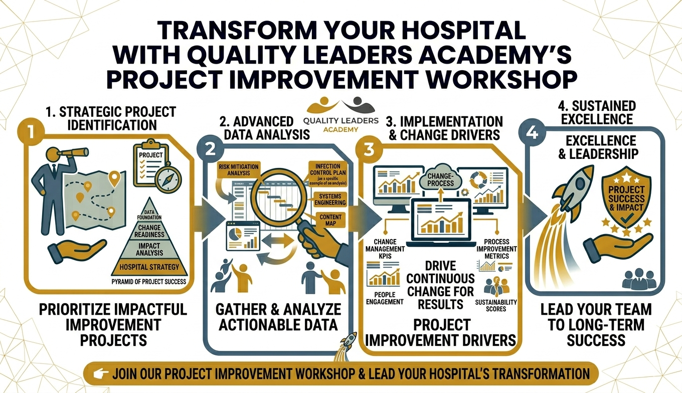 TRANSFORM YOUR HOSPITAL WITH QUALITY LEADERS ACADEMY’S PROJECT IMPROVEMENT WORKSHOP