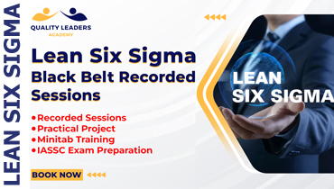 <span>LSS 1002</span>Lean Six (6) Sigma Black Belt Study and Review Course - Recorded Videos